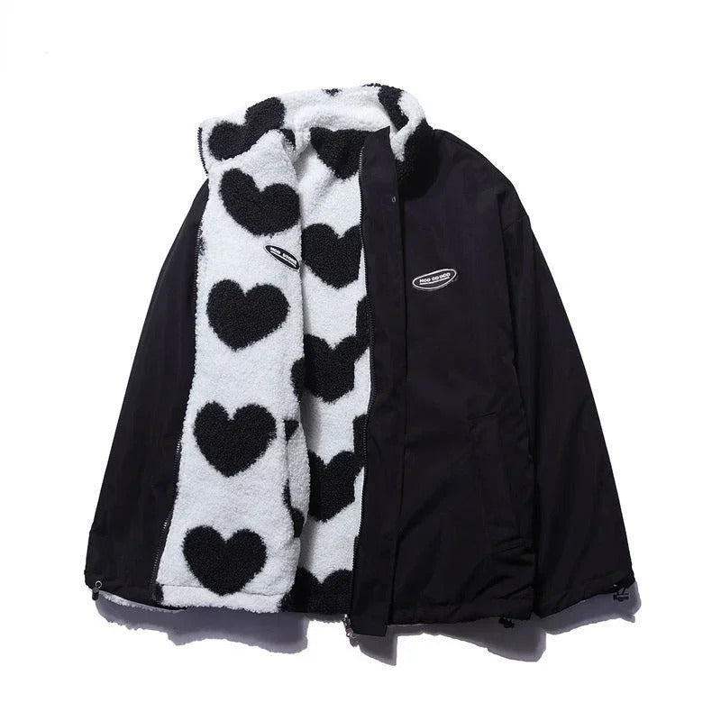 Daria™ – Chaqueta reversible con corazones