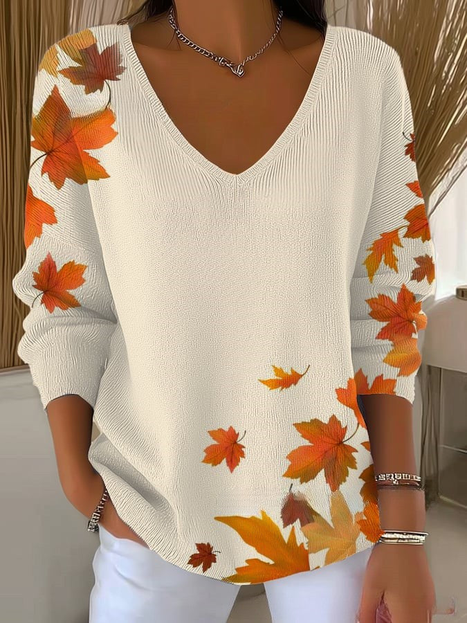Celeste | Jersey con cuello en V