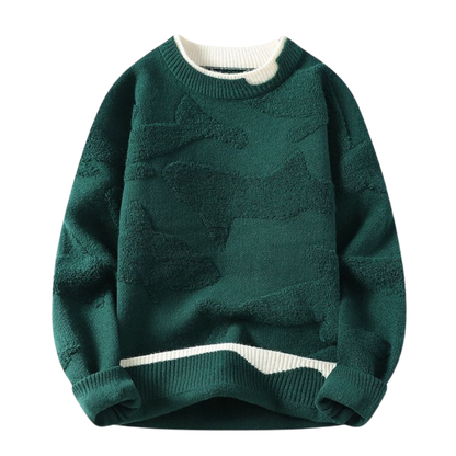 Jersey de cashmere con diseño abstracto