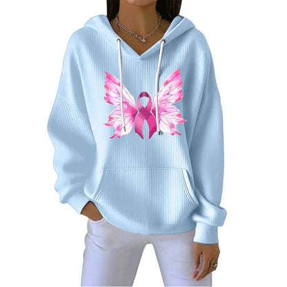 Sudadera con estampado de ángel para mujer