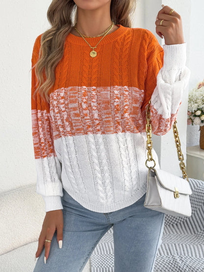 Jersey informal de rayas para mujer