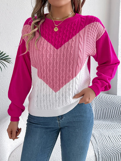 VigoCasey | Jersey de punto patchwork para mujer