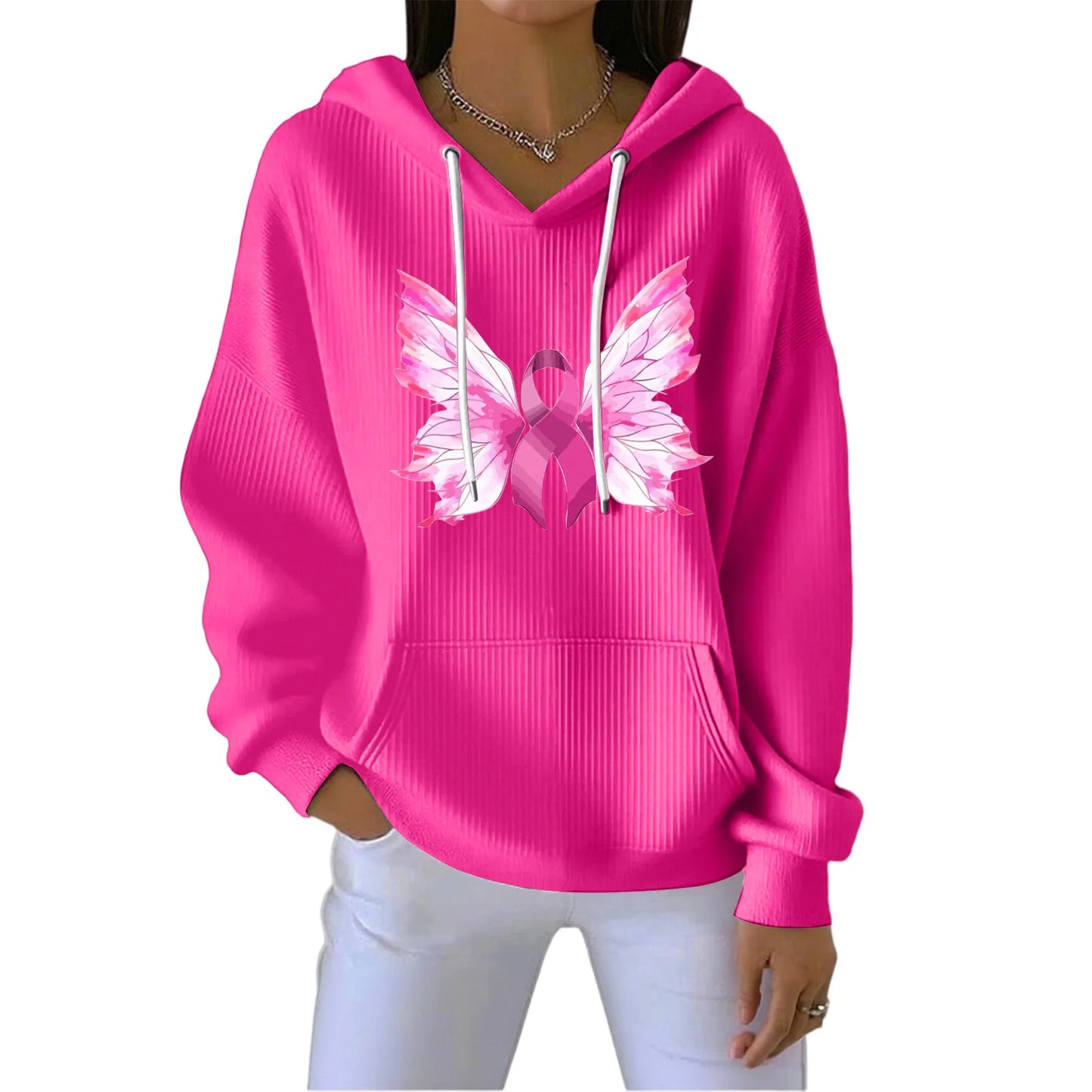 Sudadera con estampado de ángel para mujer