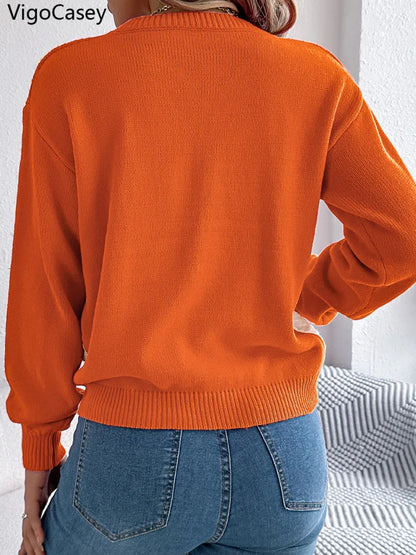 VigoCasey | Jersey de punto patchwork para mujer