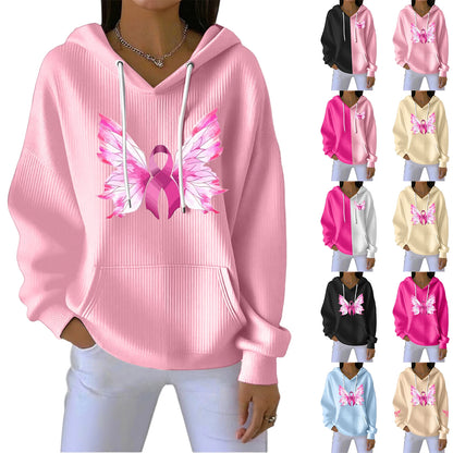 Sudadera con estampado de ángel para mujer
