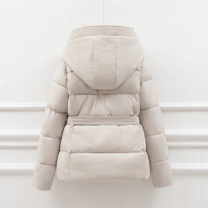 Abrigo de invierno ajustado para mujer