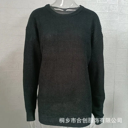 Jersey de manga larga de punto liso para hombre